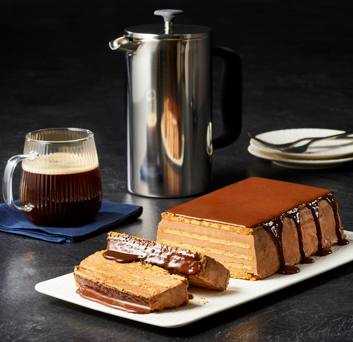 Coffee-Chocolate Cookie Icebox Cake – Paderno