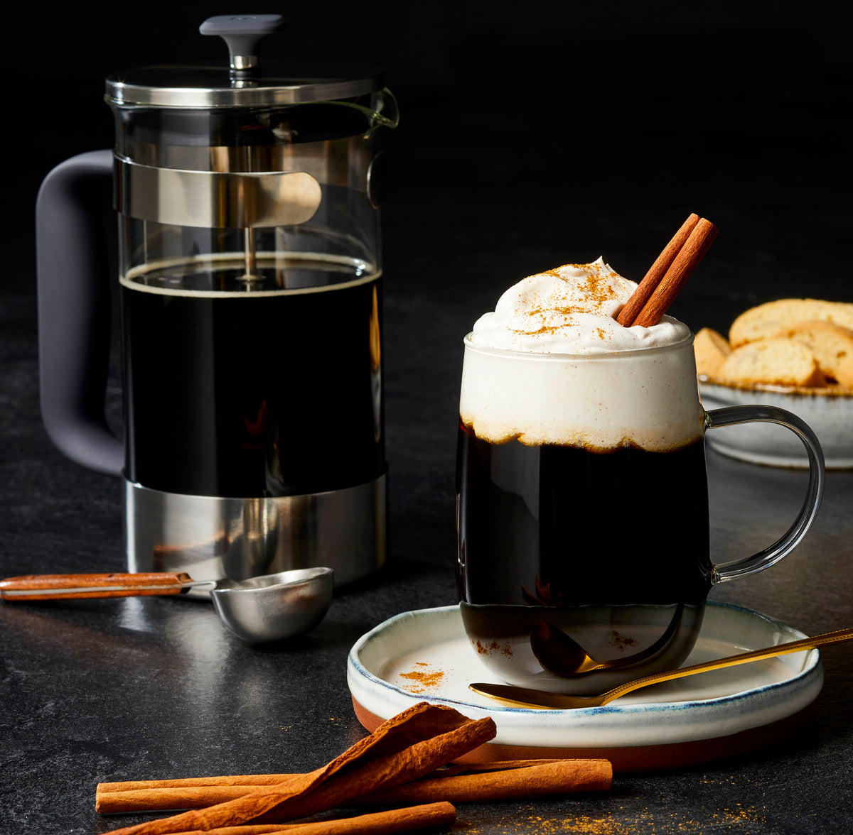 Irish Coffee with Cinnamon Whipped Cream – Paderno