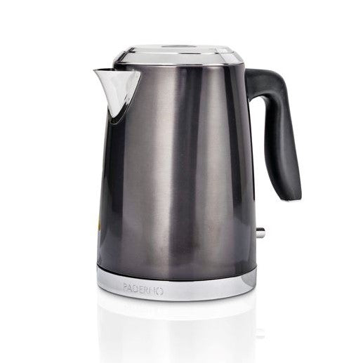 1.7Litre Black Stainless Steel Electric Kettle Paderno