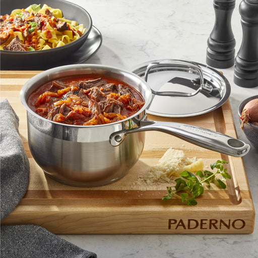  Paderno Stainless Steel 4 Quart Rondeau Pot: Stockpots: Home &  Kitchen