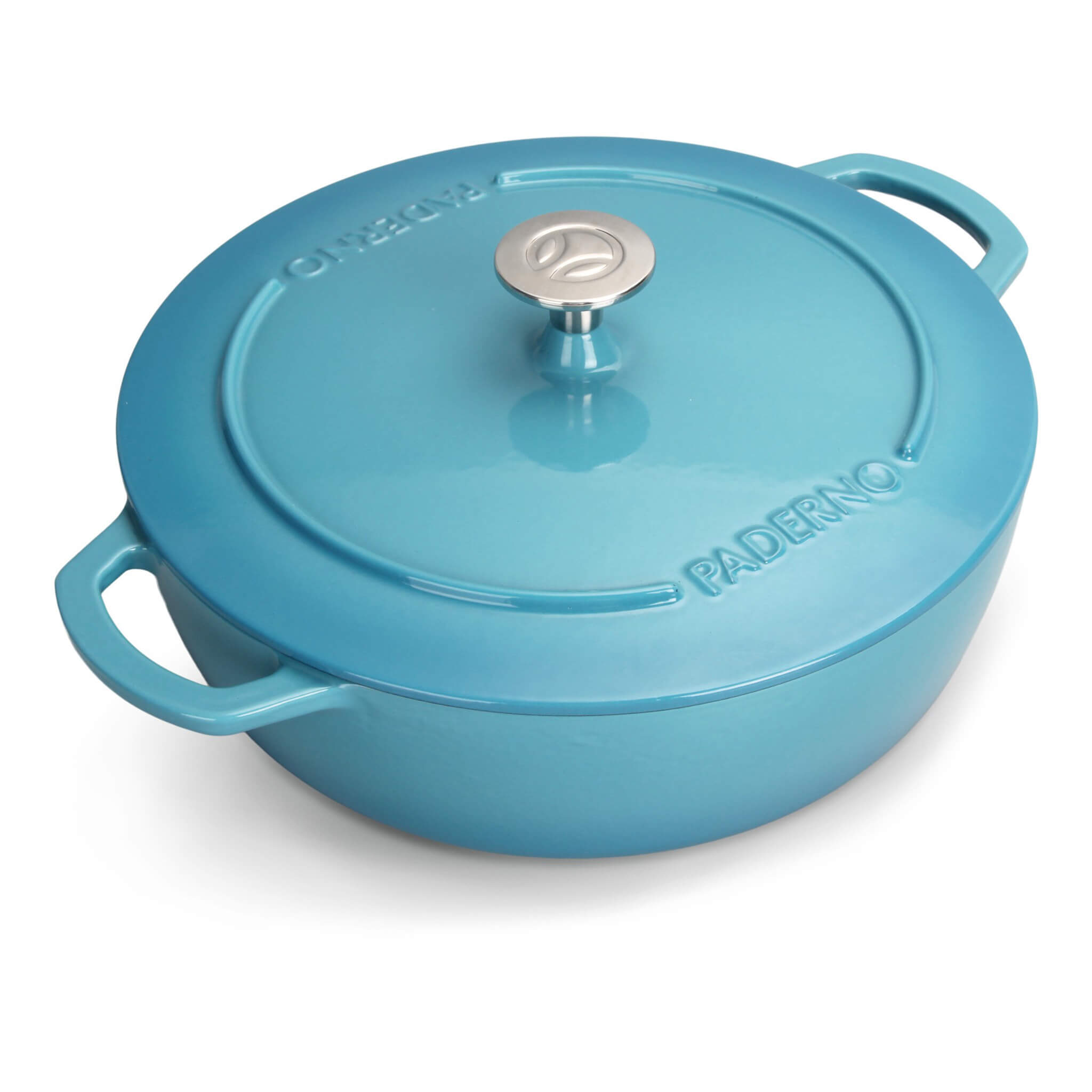 Atlantic Blue Cast Iron L Braiser – Paderno