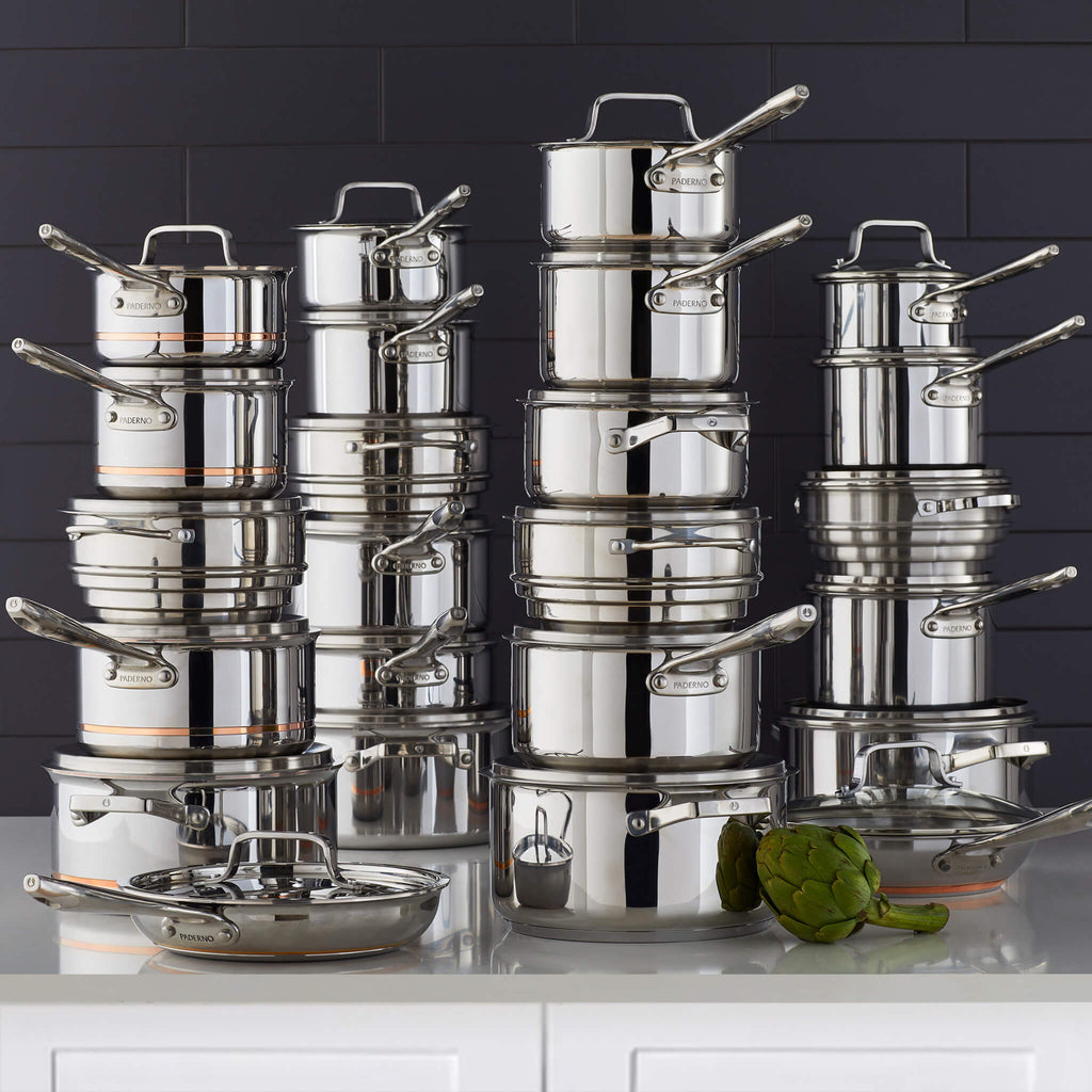 Canadian Cookware Canadian Professional 12-Piece 5-Ply Copper Core Cookware Set