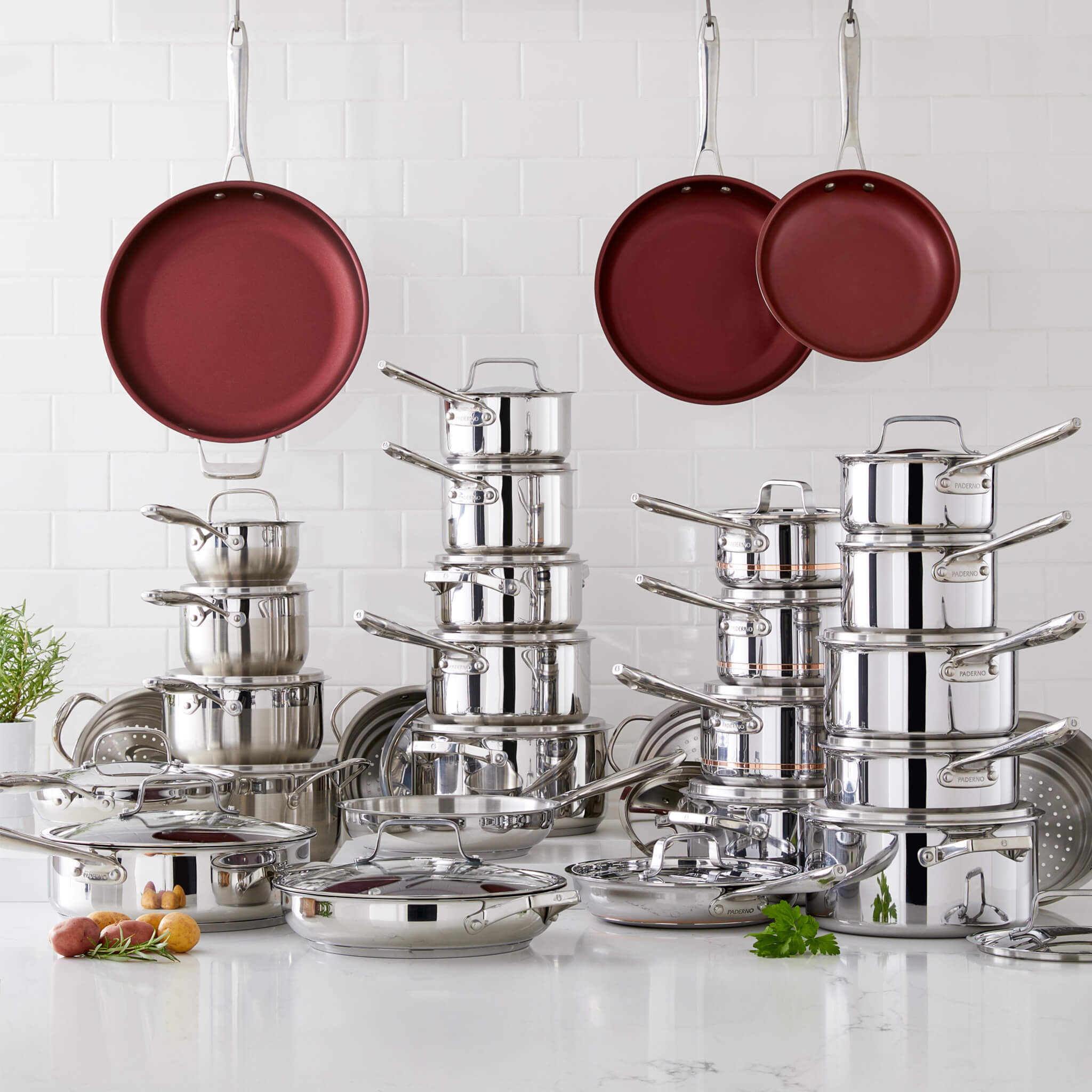 Canadian Professional 12-Piece 5-Ply Copper Core Cookware Set