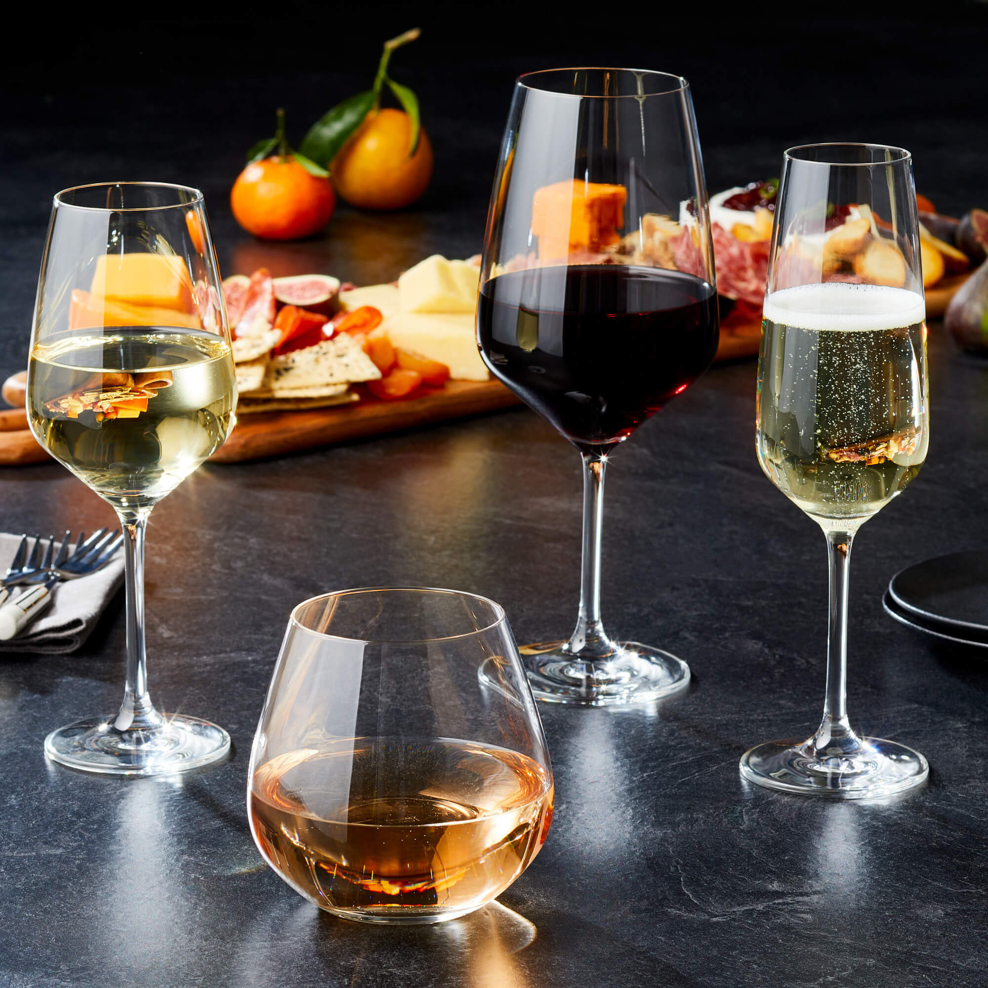 Afton Red Wine Glasses, Set of 4 – Paderno