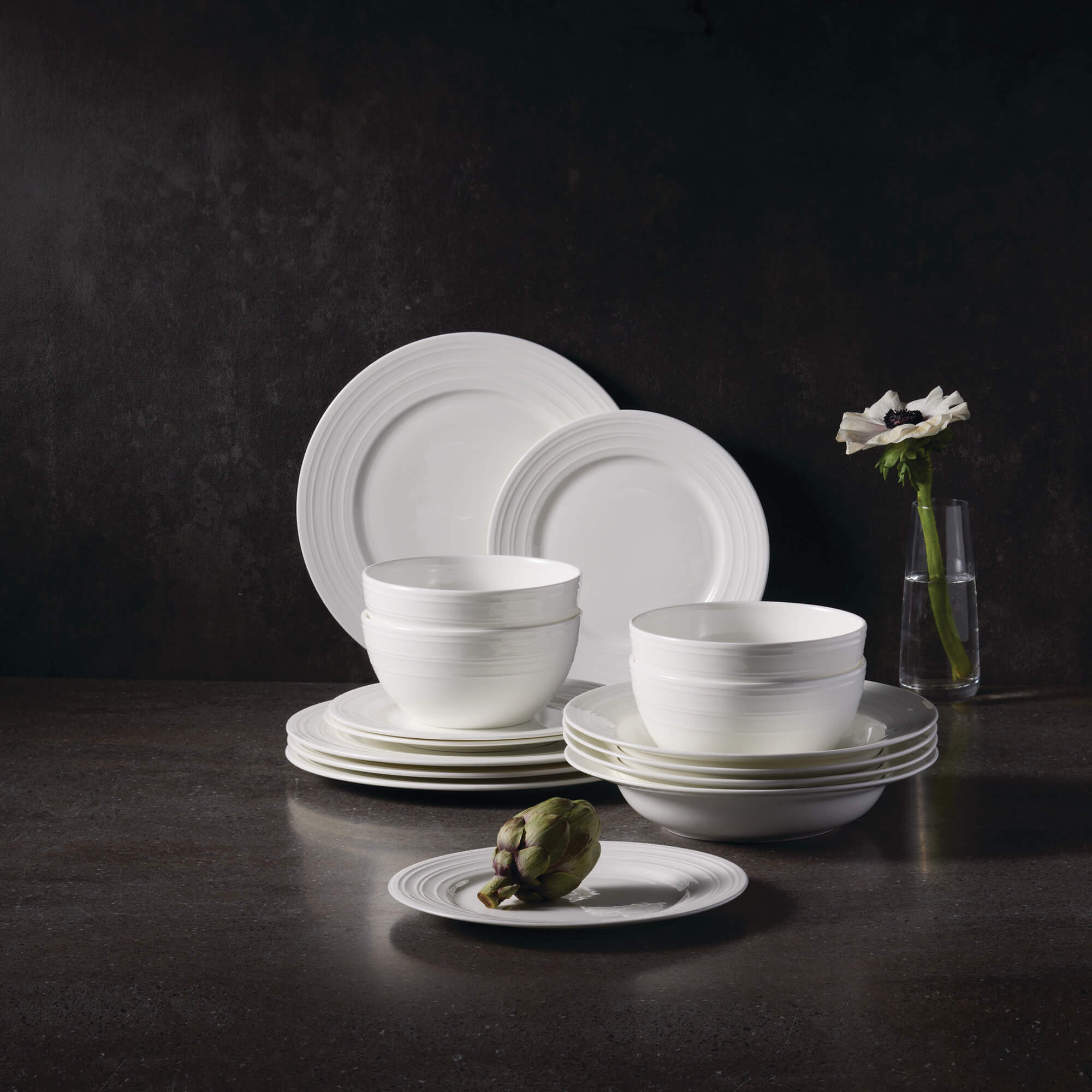 Elmwood 16-Piece Bone China Dinnerware Set