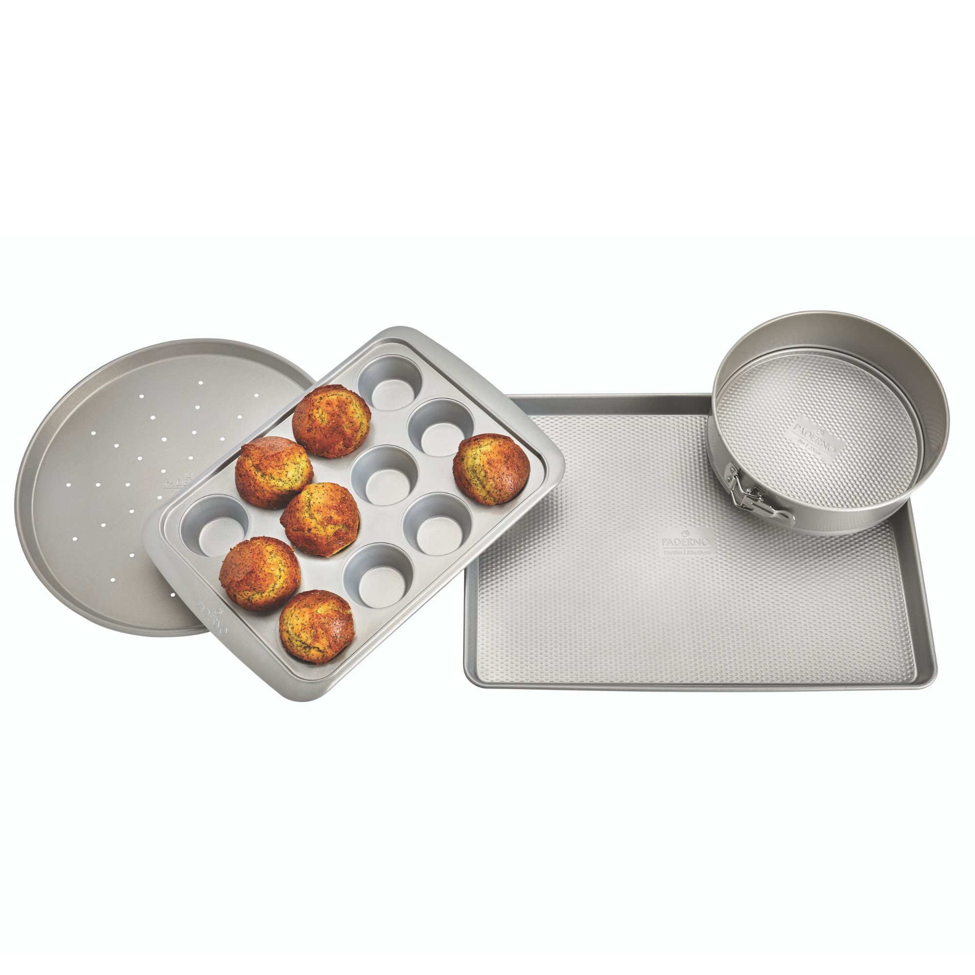 P&P CHEF Toaster Oven Pan With Wire Rack Set - Stainless Steel, 9x7 Inches, Dishwasher Safe, Pack Of 2