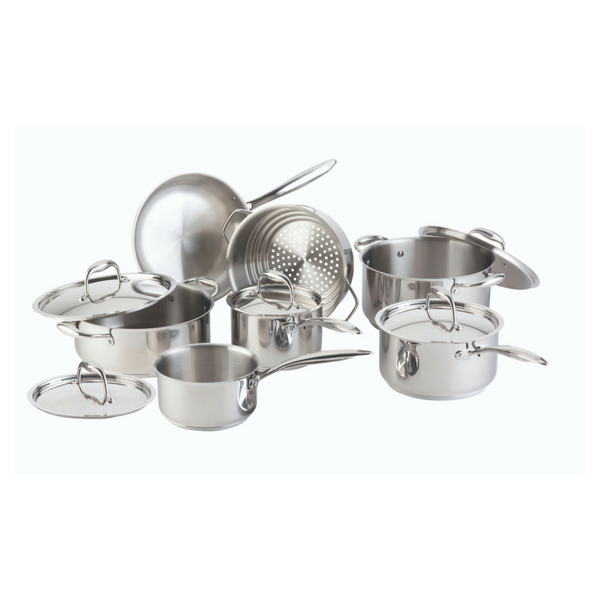paderno Batterie de cuisine en acier inoxydable Signature canadienne 13 pièces