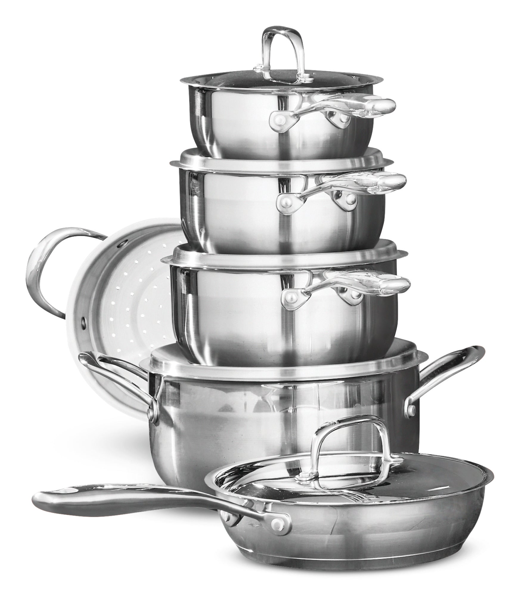 Classic 11-Piece Stainless Steel Cookware Set