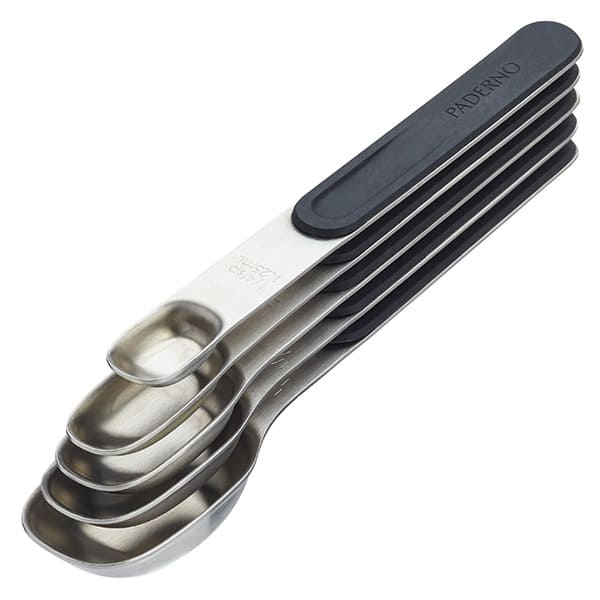 5 Piece Magnetic Slim Fit Measuring Spoons Paderno