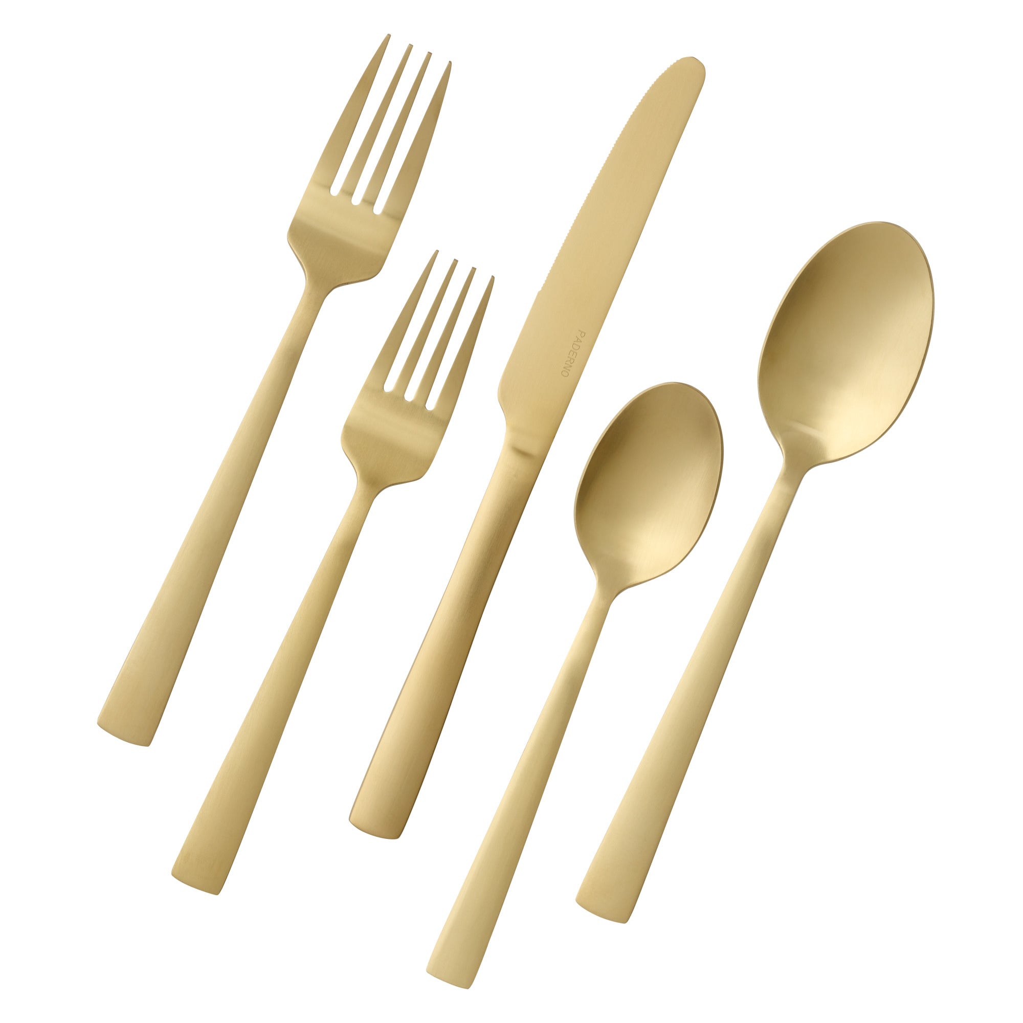 Summerside Champagne 20 Piece Flatware Set, Matte Finish