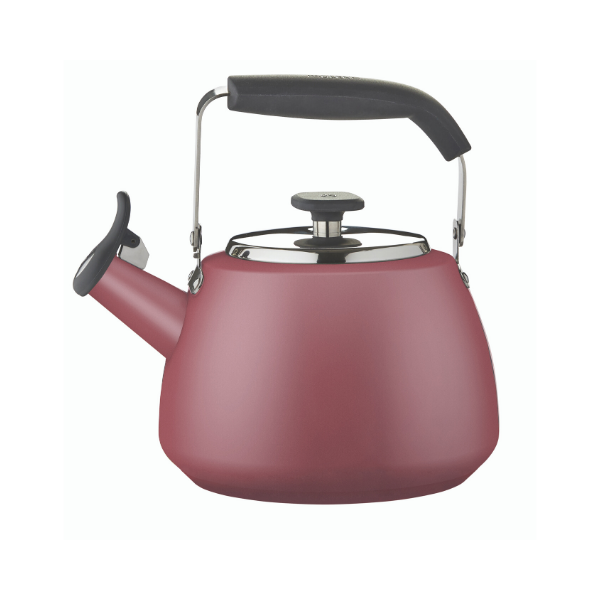 Maritime Red Stainless Steel Stovetop Kettle Paderno