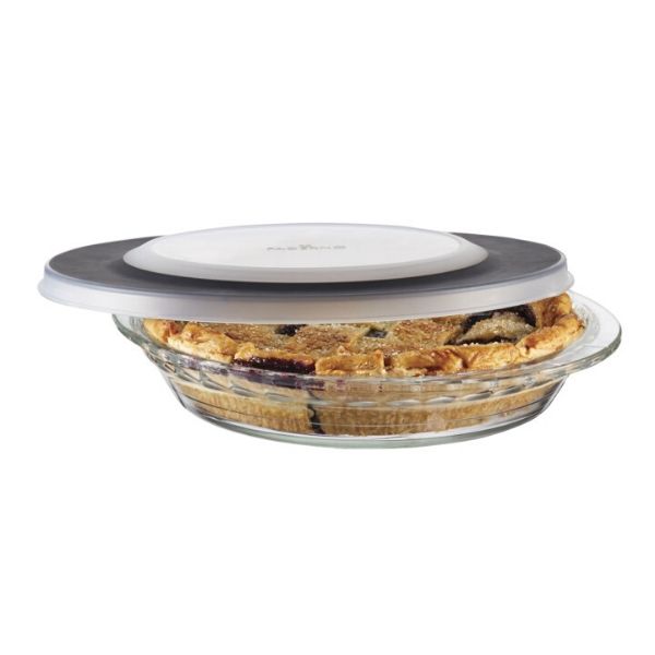 9" Glass Pie Plate With Lid