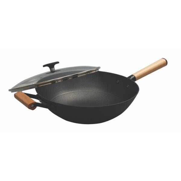 Classic Non-Stick Cast Iron Wok, 32 cm – Paderno