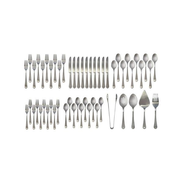 Richmond Polished Finish 55 Piece Flatware Set